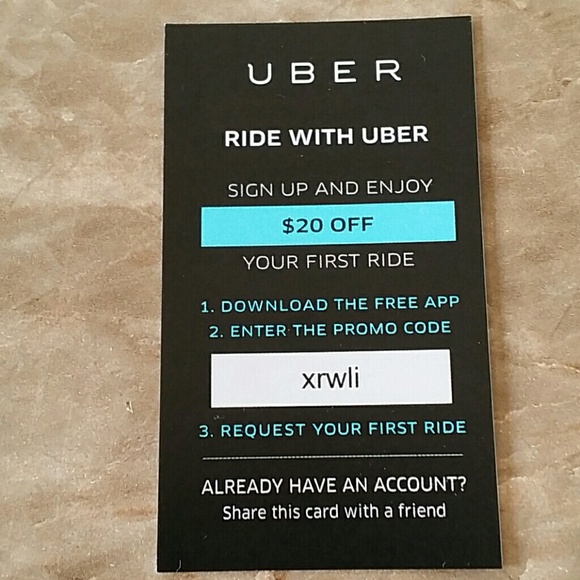 Ride with Uber $20 off your first ride - Picture 1 of 2