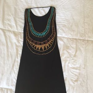 Never worn: black maxi with beautiful back design