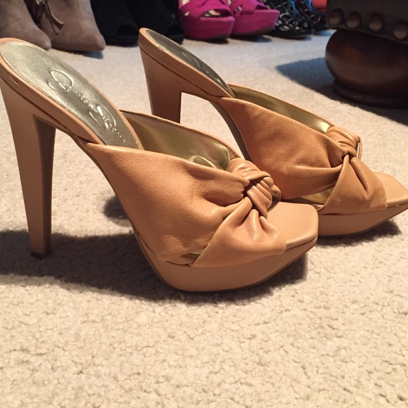 Jessica Simpson sexy nude sandal-BOGO