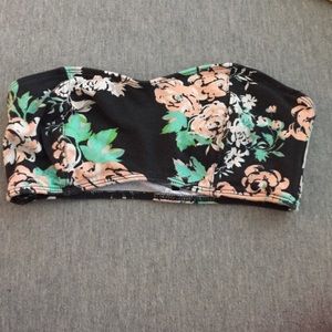 Floral print bandeau