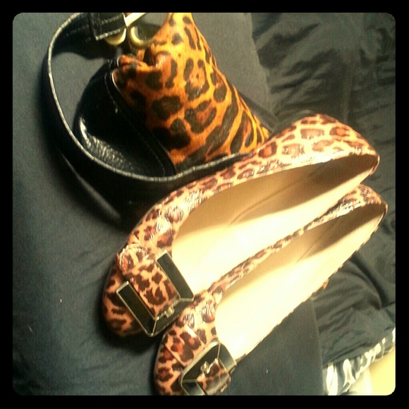 franco sarto leopard print flats