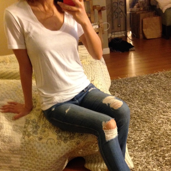Burberry Brit V Neck Tee