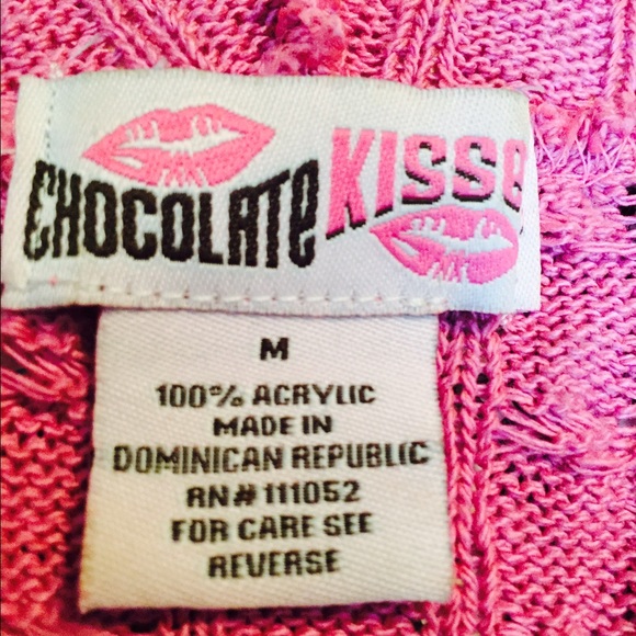 Chocolate Kisses Pink Sweater - Picture 3 of 3