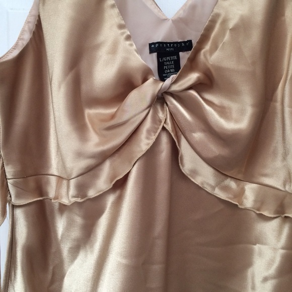 Silky gold top - Picture 2 of 4