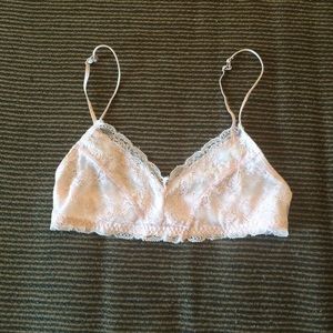 Pink lace bandeau