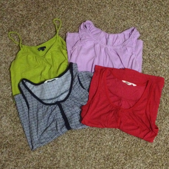 Bundle of four sleeveless tops