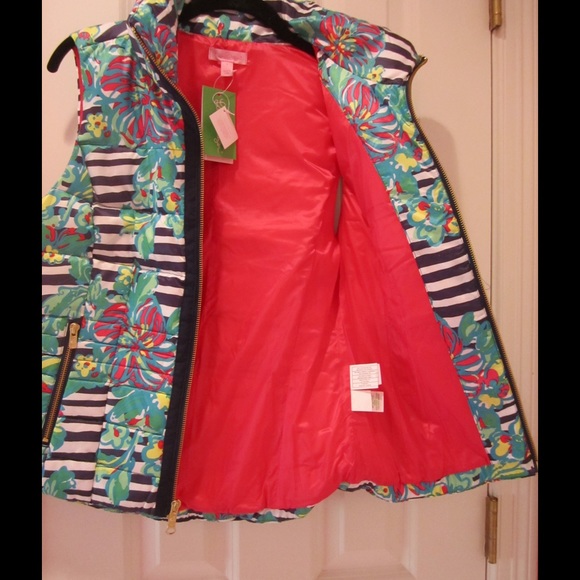 Lilly Pulitzer Syd Down Vest NWT Small - Picture 4 of 4