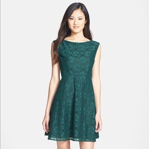 French Connection -Aqua Green Fit Flare Dress