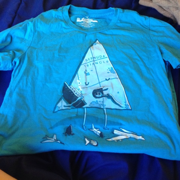 Cute and funny Bermuda Triangle thread less tee