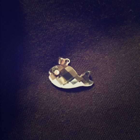 Swarovski crystal blue dolphin pendant