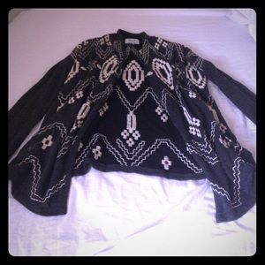 Lucky brand draped sweater