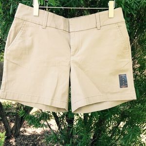 Khaki Bermuda Shorts 8 Medium Women's