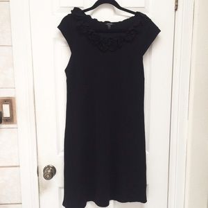 Floral little black dress