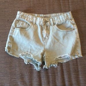 Green BDG high-waisted shorts