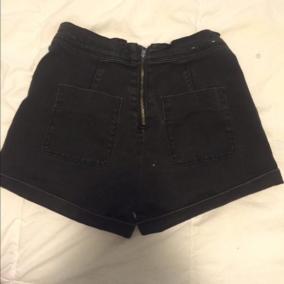 black shorts