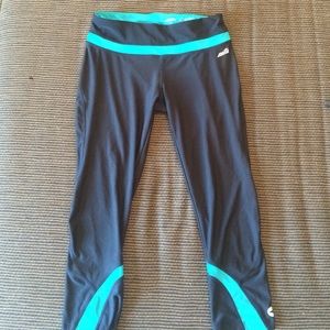 Black and blue leggings