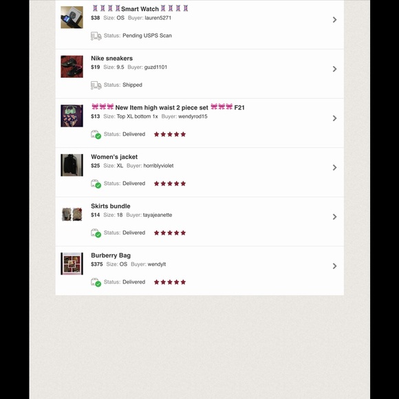 Happy Customers/Poshers😍😍