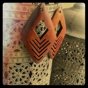 Wooden earrings