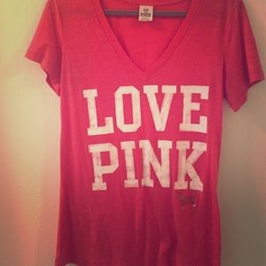 Love Pink-Victoria's secret V-neck sz L