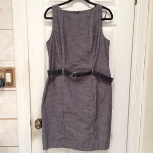 Grey form fitting dress
