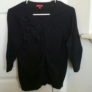 Merona black 3/4 sleeve cardigan Size Medium