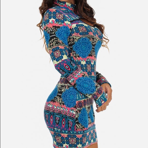 Geo print dress - Picture 3 of 4