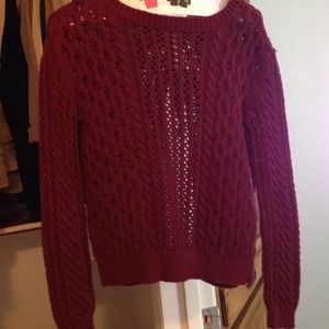 Red long sleeve top