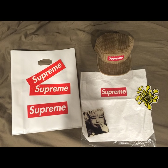 Supreme 5 Panel cord Hat - Picture 1 of 4