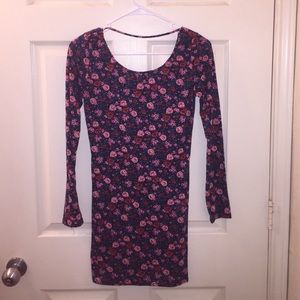 Long sleeve floral dress