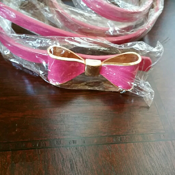 Pink and Gold bow belt