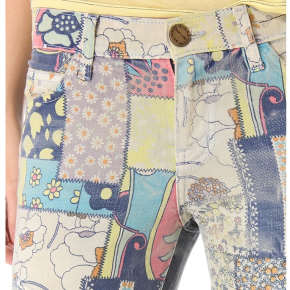 🎉HP 🥳5/20🎉Current/Elliot patchwork Moto jeans - Picture 1 of 8