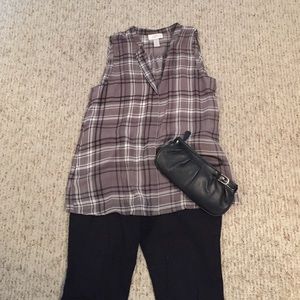 Sleeveless Loft shear top