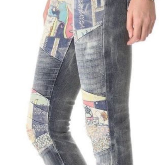 🎉Host Pick 🥳5/20🎉Current/Elliot patchwork jeans - Picture 2 of 8