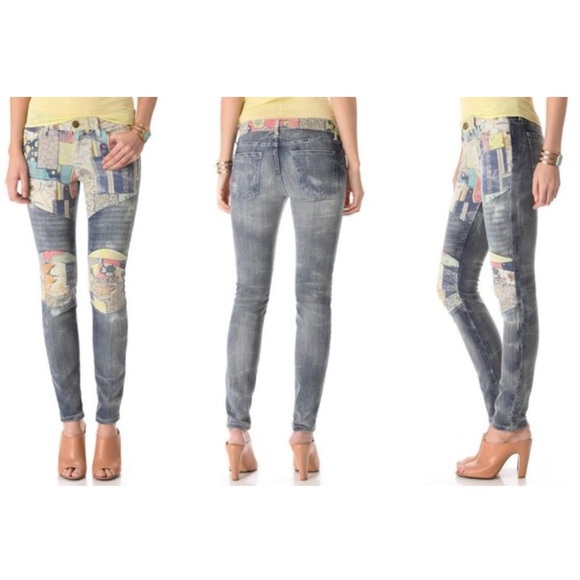 🎉Host Pick 🥳5/20🎉Current/Elliot patchwork jeans - Picture 3 of 8