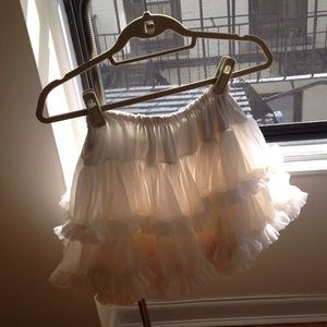 American Apparel Multi-layered Petticoat in White
