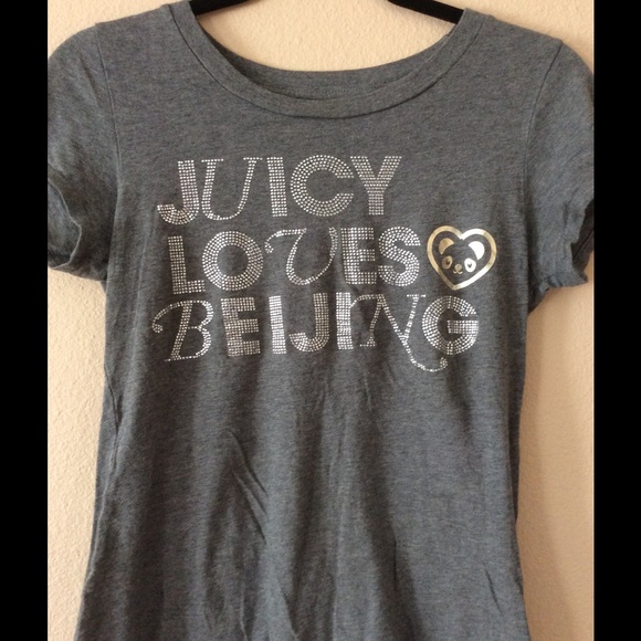 Juicy loves Beijing rhinestone top - Picture 1 of 2