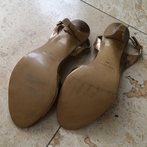 Bronze sling-back heels - Picture 3 of 3