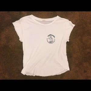 NWOT!!! Brandy Melville white graphic tee