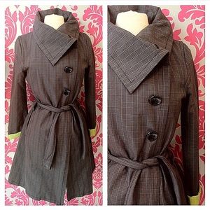 Soia Kyo EUC medium, plaid trench coat