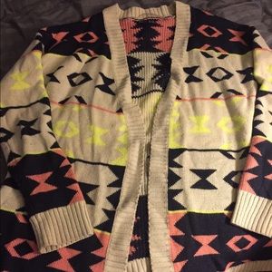 Tribal print cardigan bundle