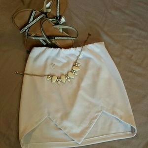 White pixie skirt