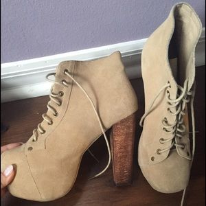 Jeffrey Campbell Lita taupe suede