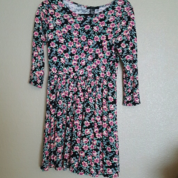 Forever 21 Floral Knit Dress sz Large