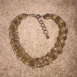 Express Gold braided necklace