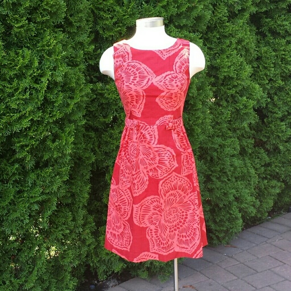 Lined Flower Dress
