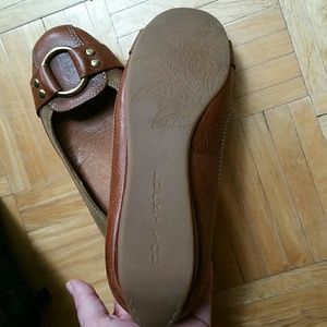 Lucky Brand 9.5 brown leather flats shoes