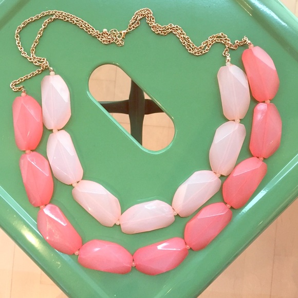 Coral statement necklace