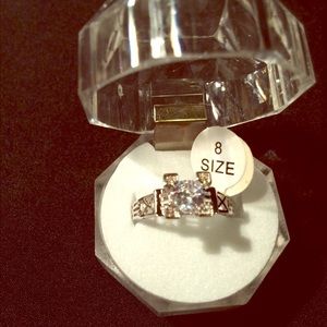 Eiffel Tower Sterling silver ring size 8