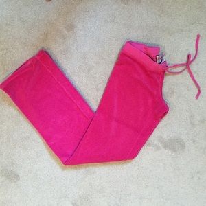 Juicy Couture Hot Pink Terry Clothe Pants