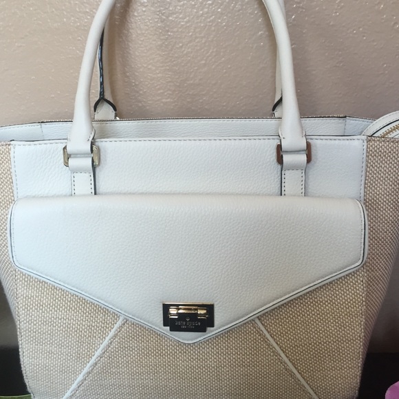 BNWT Kate Spade leather/fabric bag - Picture 2 of 4